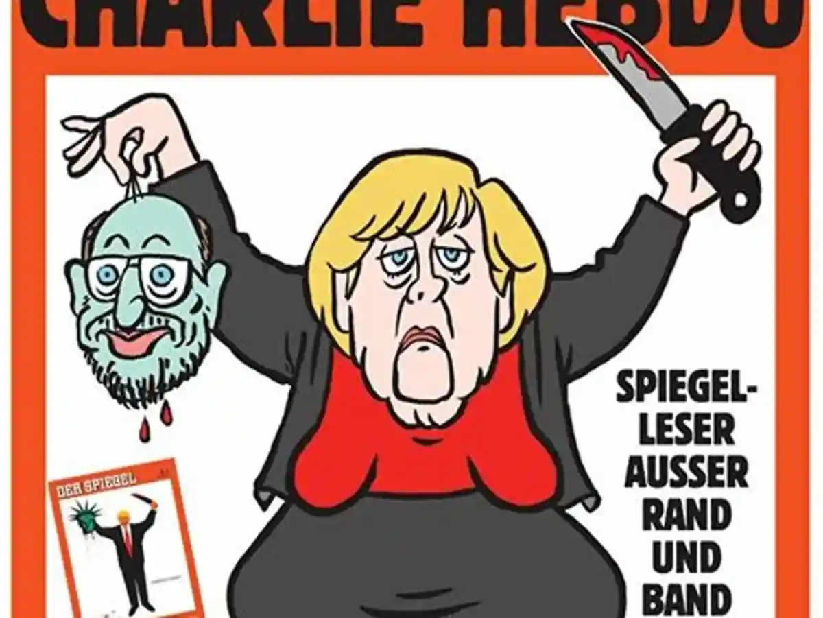 Charlie Hebdo вышел с карикатурой Меркель на обложке фото 1