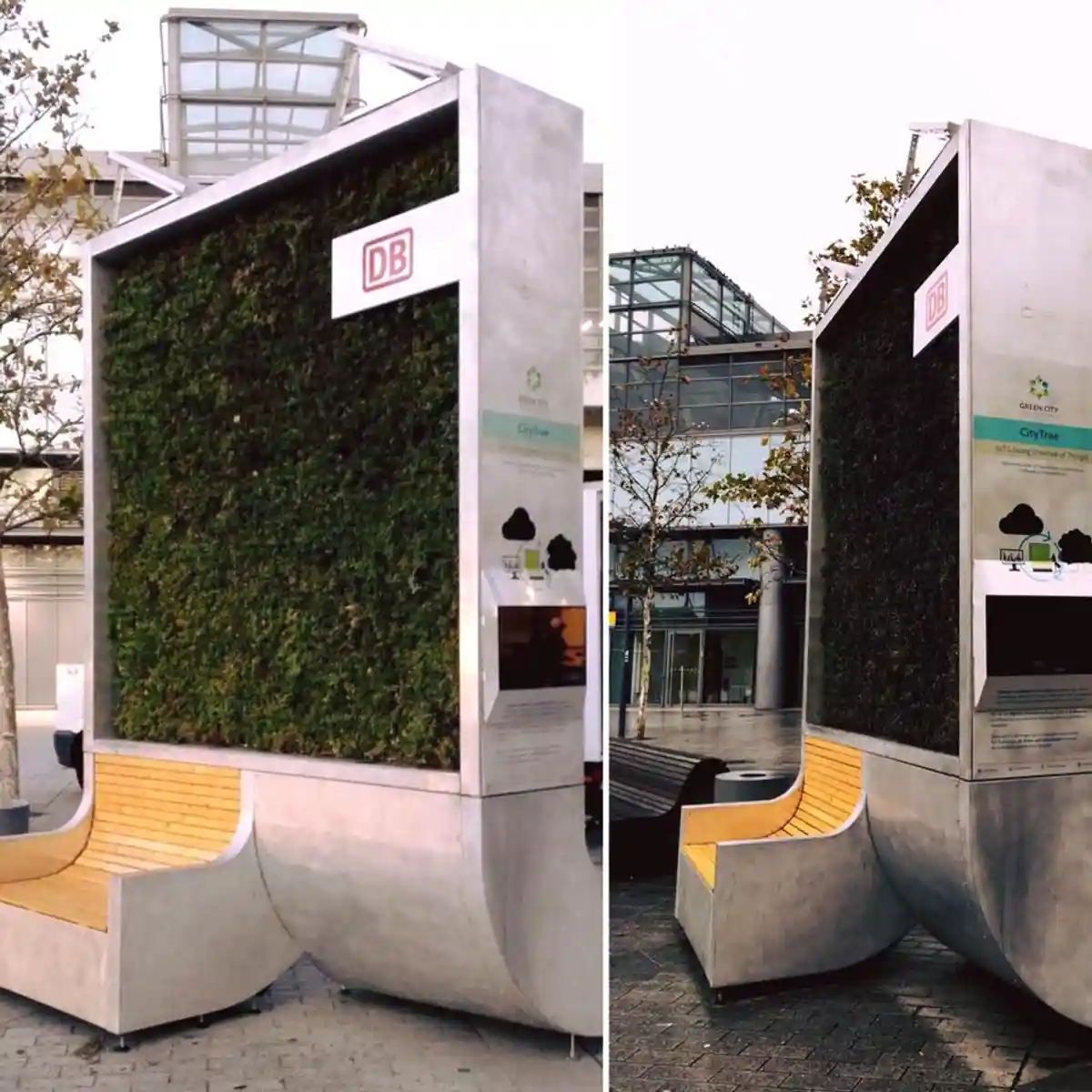 Экологическая панель Citytree в Берлине фото