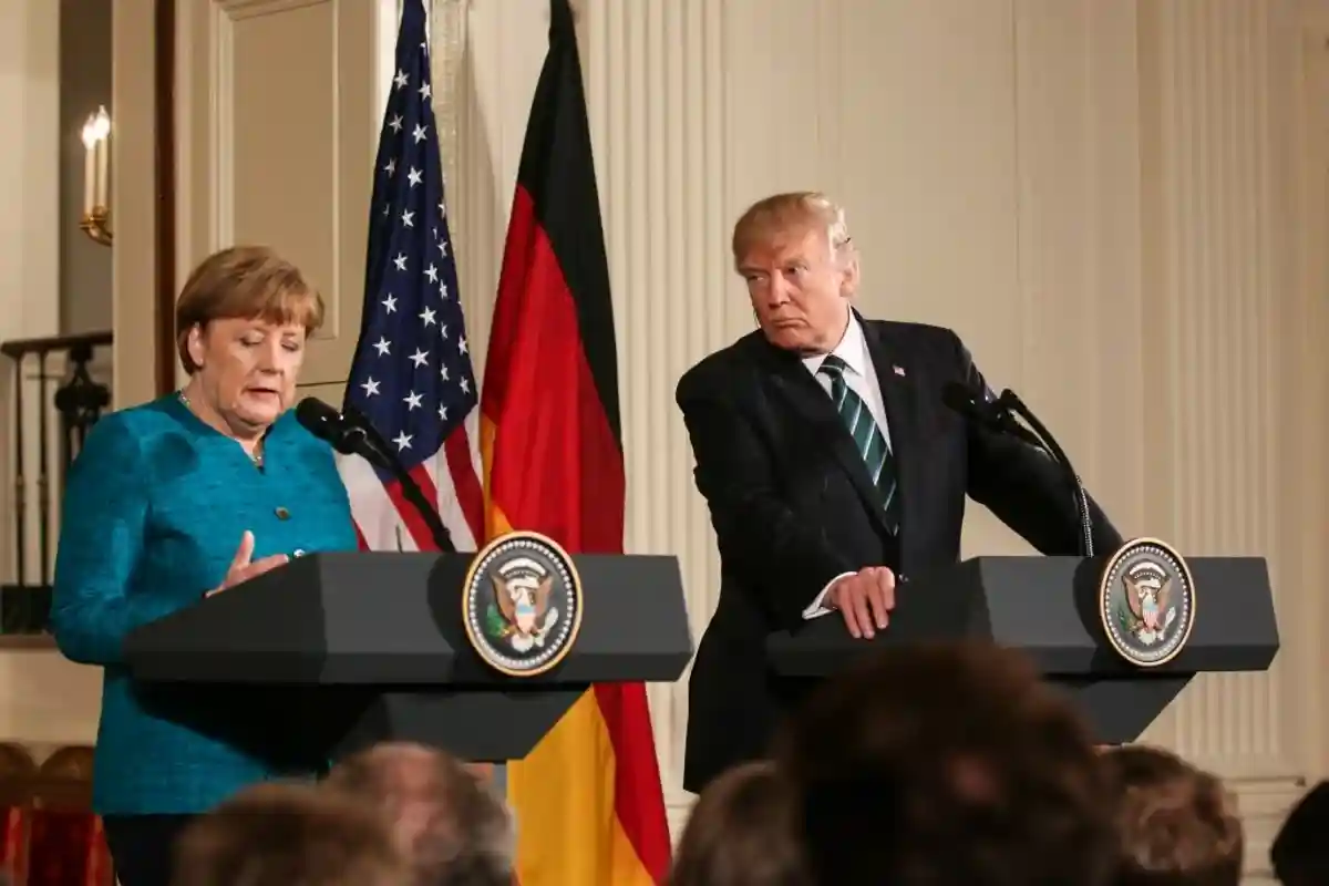 Ангела Меркель и господин Трамп. Фото: shutterstock.com