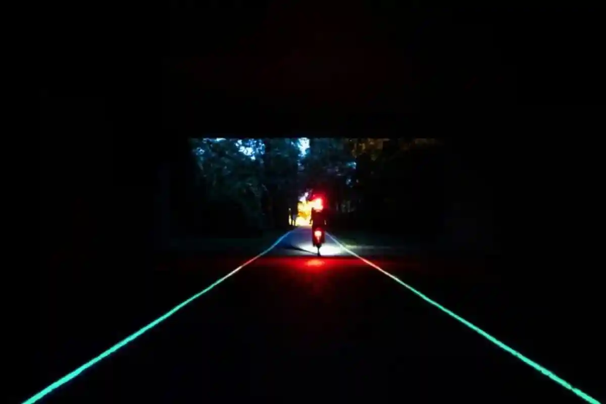ночная велодорожка в Германии