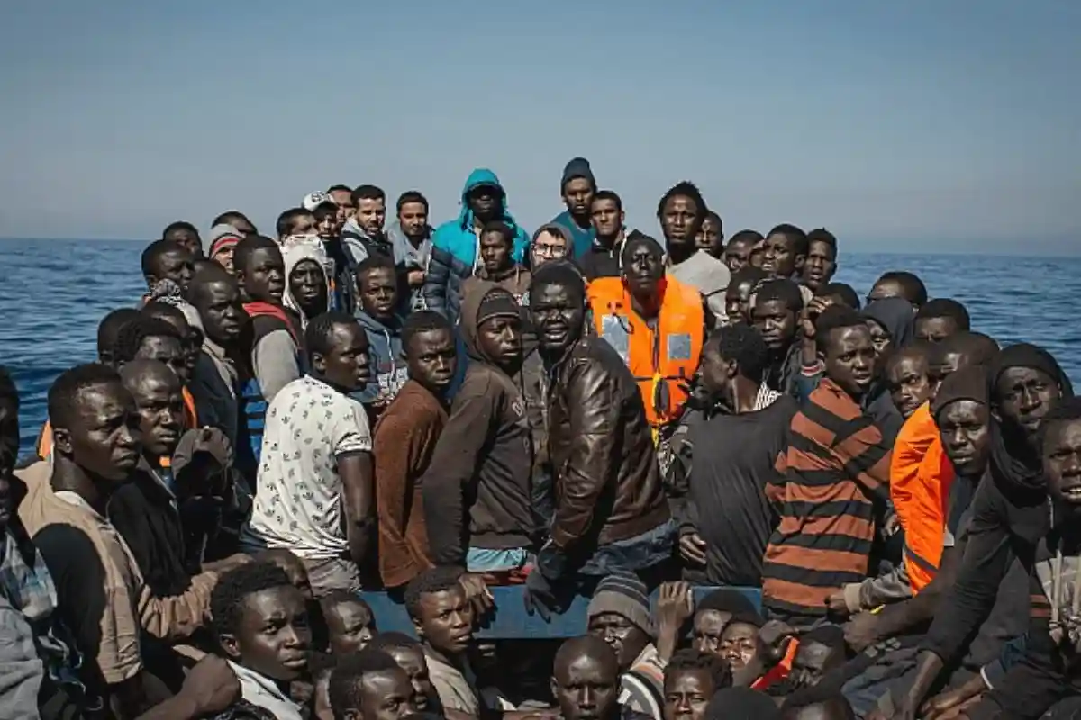 Мигранты из Северной Африки. Фото: nausicalibre / twitter.com