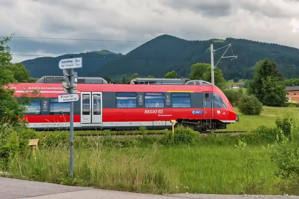 Deutsche Bahn train in Bavaria