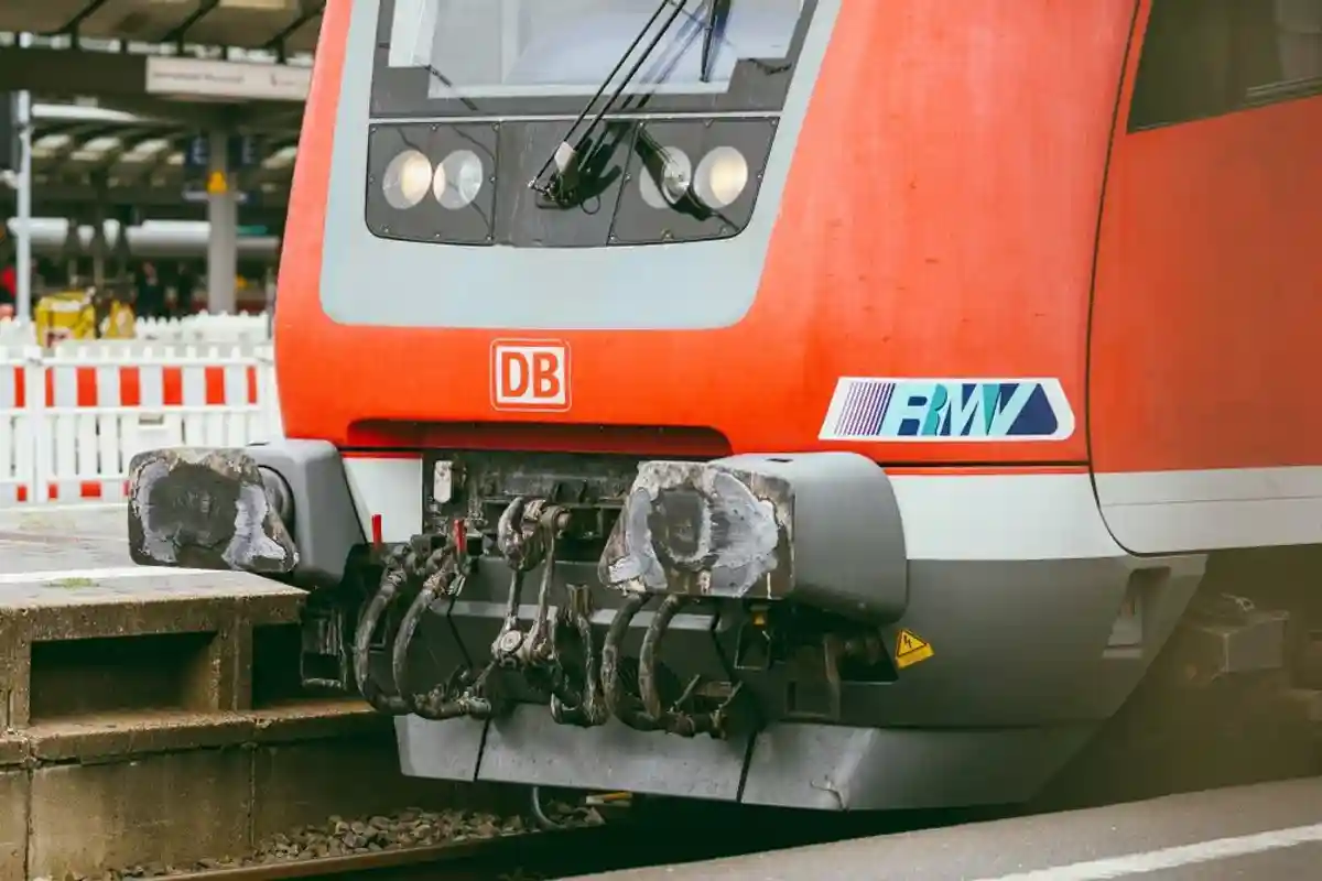 DB train in Frankfurt Central station