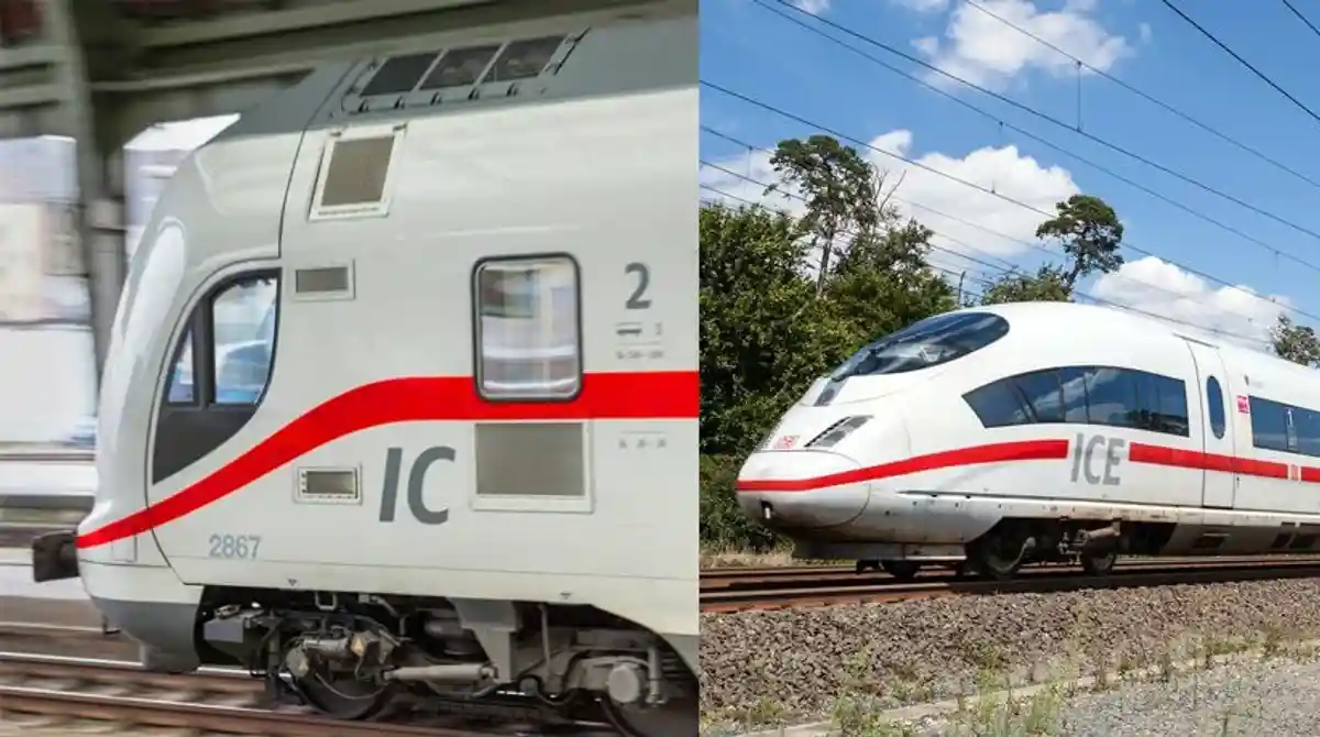 IC and ICE trains