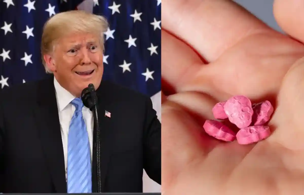 Collage Trump drugs