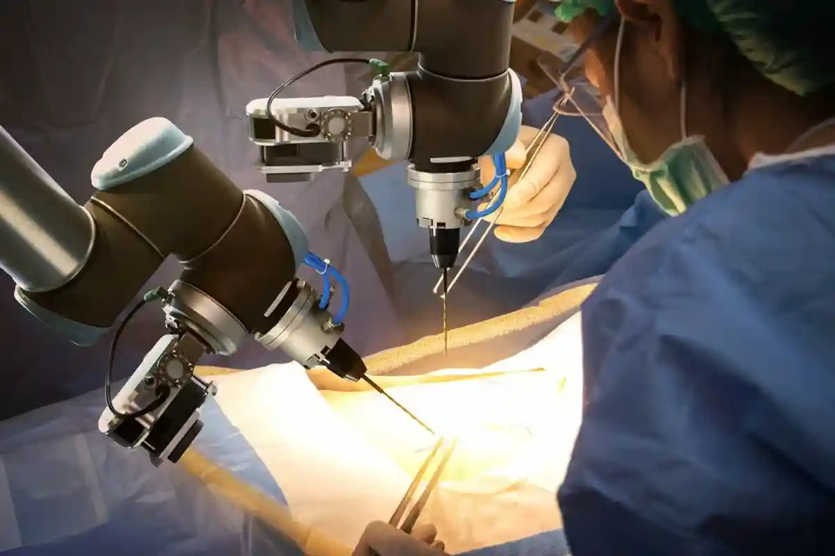 medical robot in surgery room