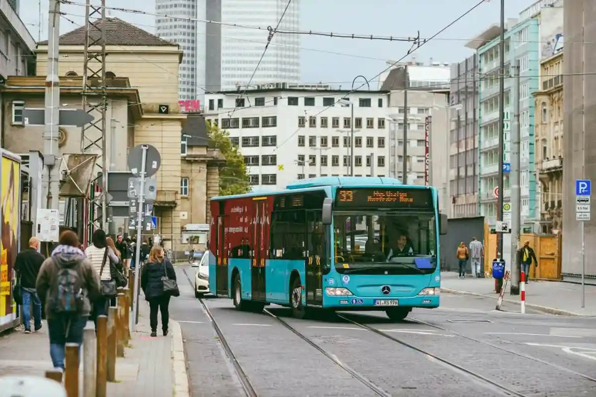 Автобус во Франкфурте
