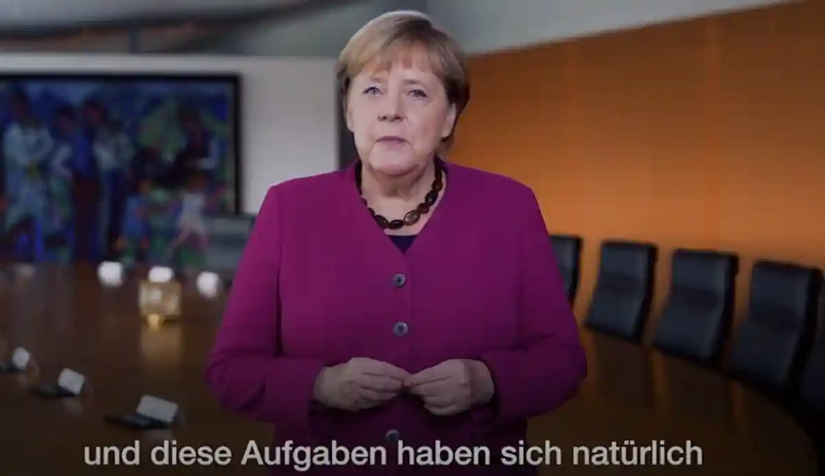 Ангела Меркель обращается к немцам