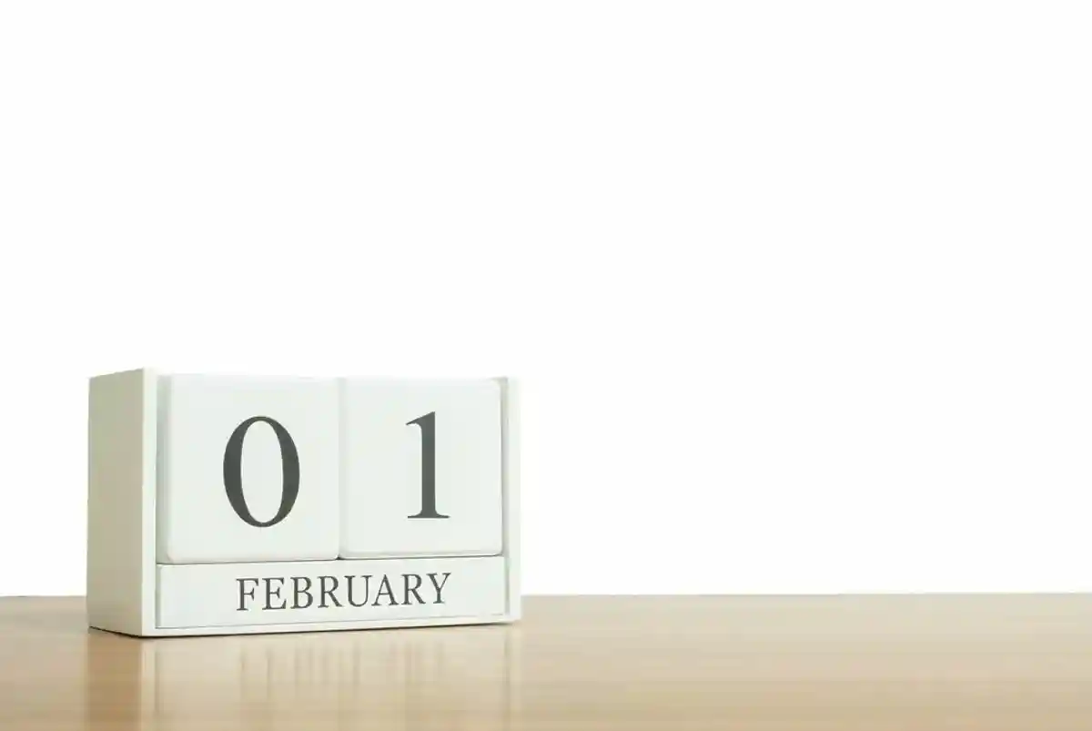 Календарь 1 февраля