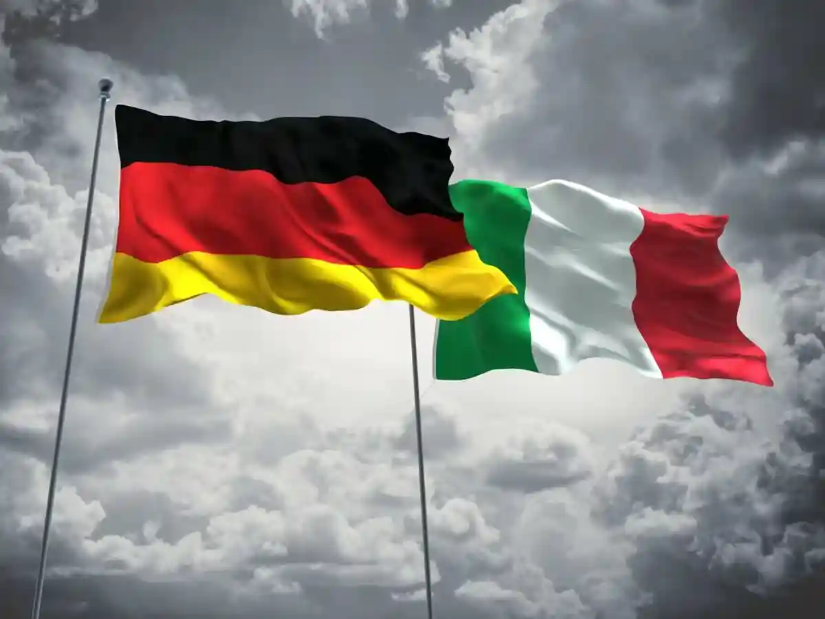 Флаг Германии и Италии фото