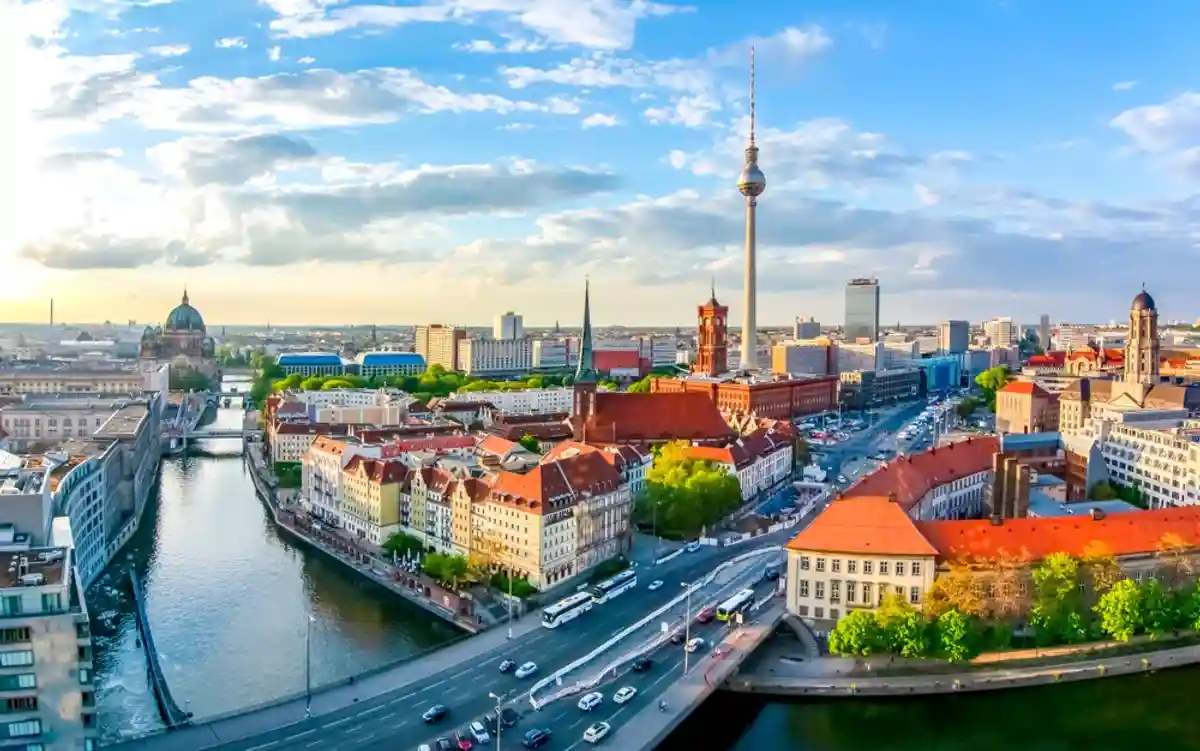 Берлинский городской пейзаж фото