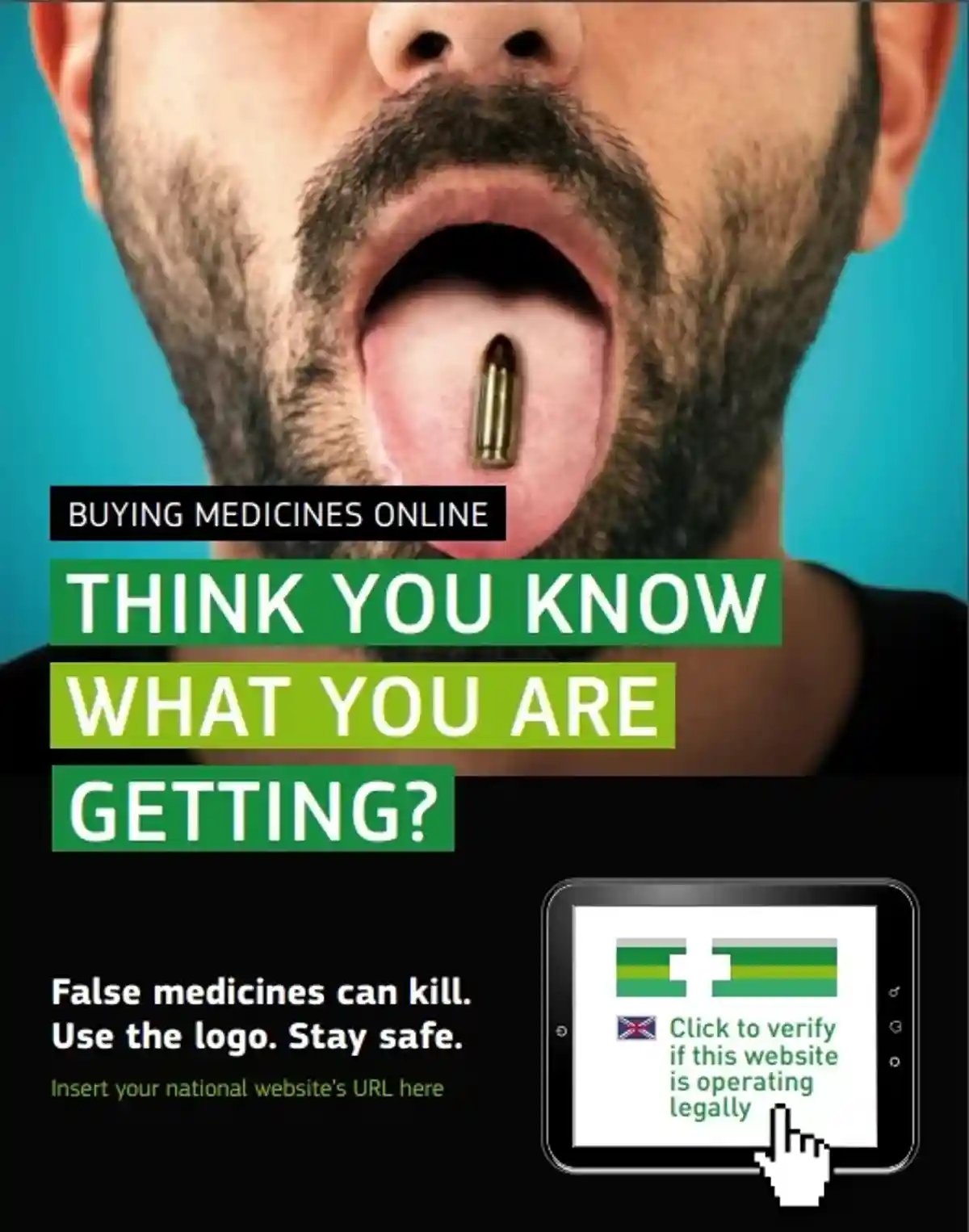 Постер Еврокомиссии с презентацией общего аптечного логотипа. Скриншот с сайта Еврокомиссии.