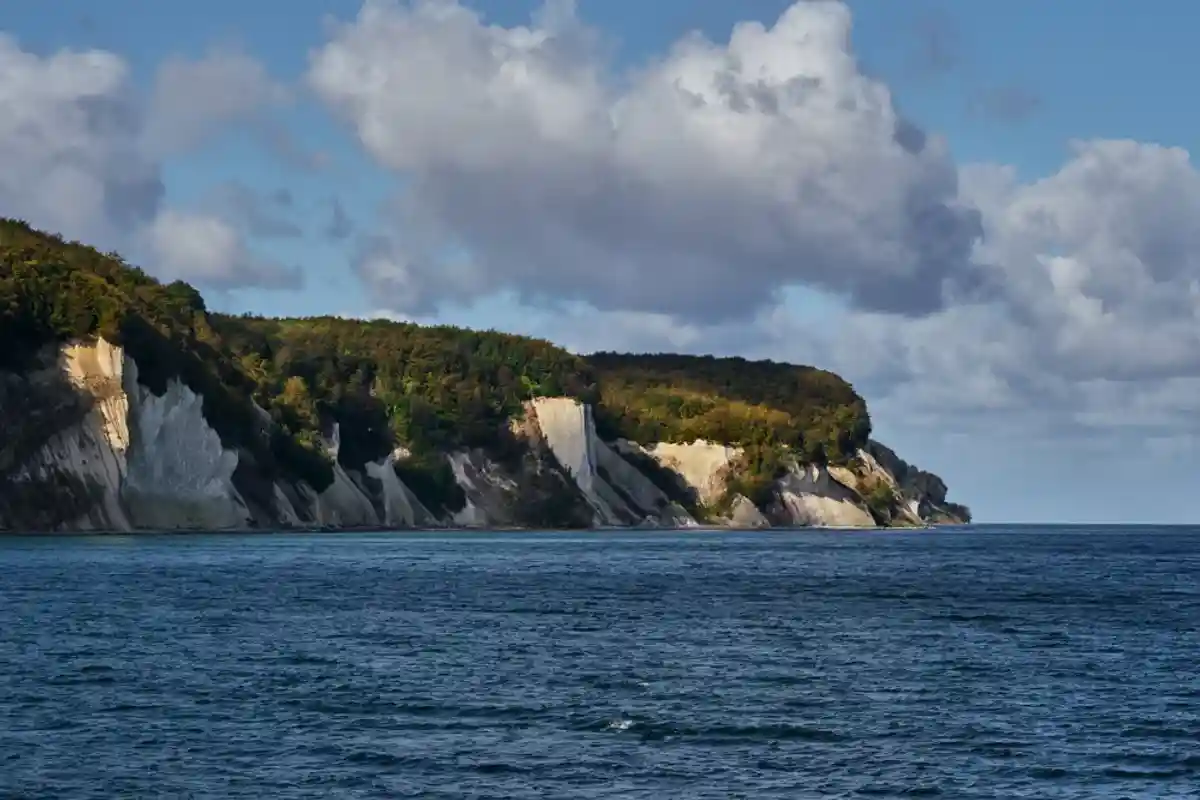 Меловая скала на острове Рюген фото