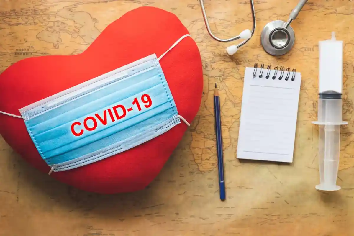 Влияние COVID-19 на сердце концепт фото