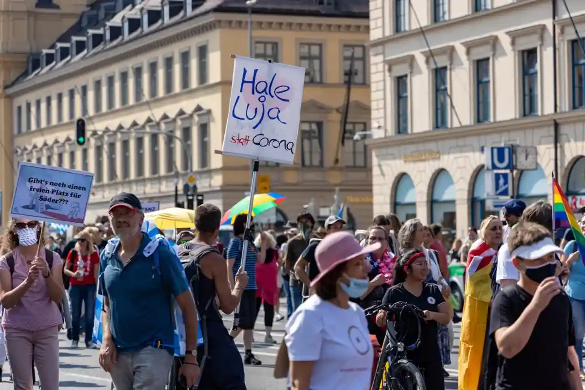 антикарантинные протесты в Германии