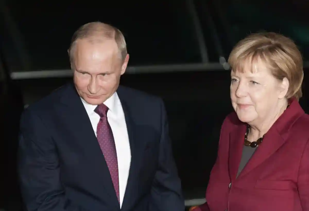 канцлер Германии и президент России фото