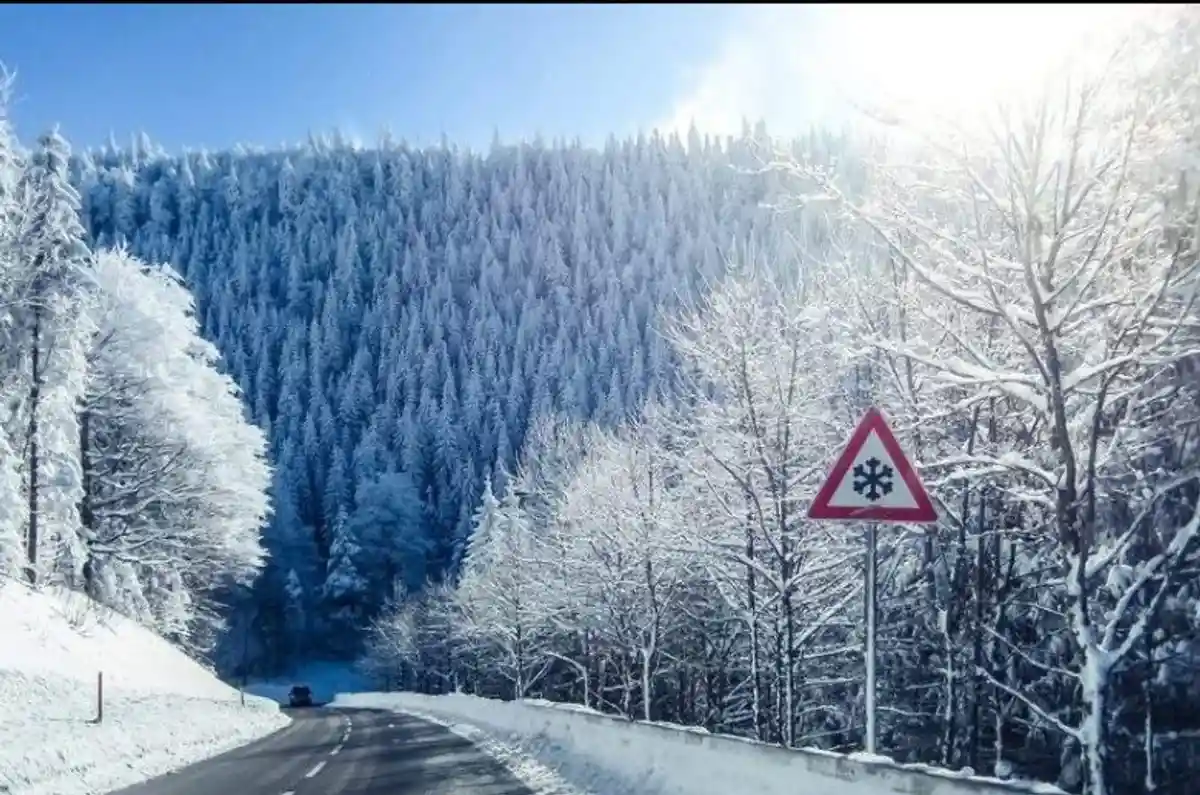 Снегопады в Германии фото