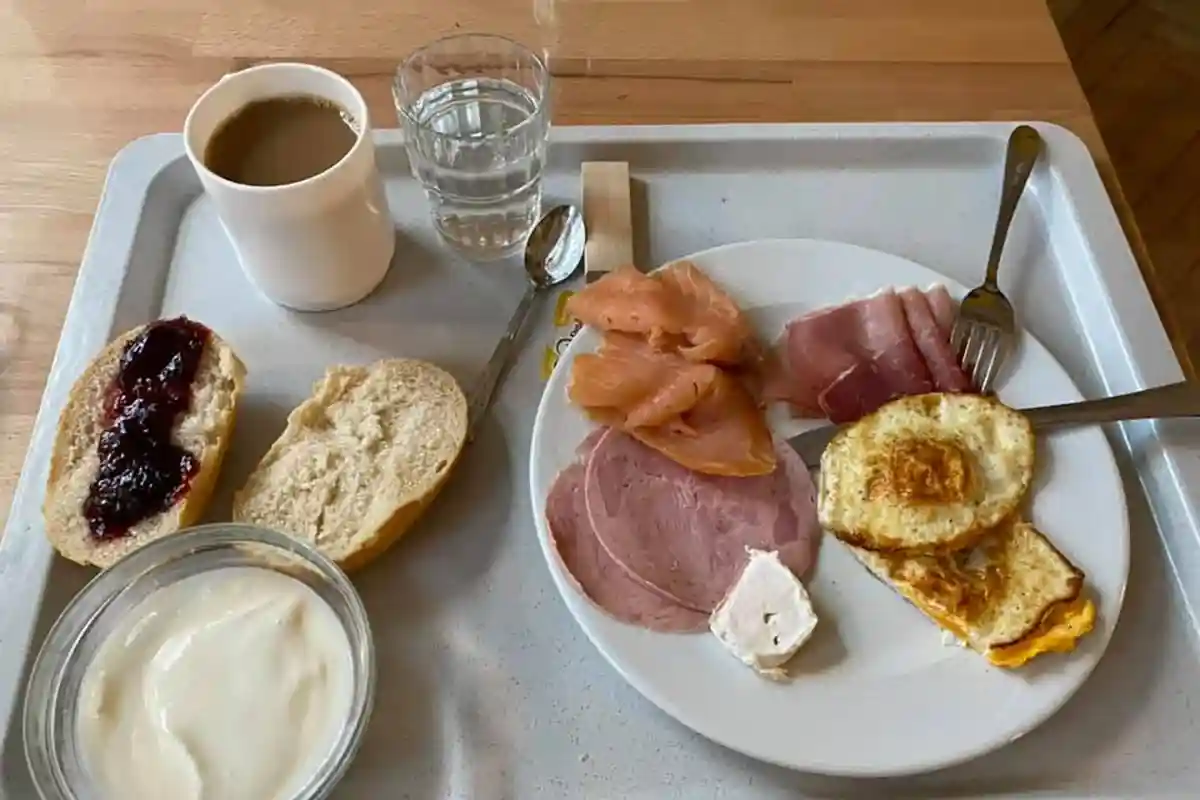 Мой скромный завтрак беженца в Германии.