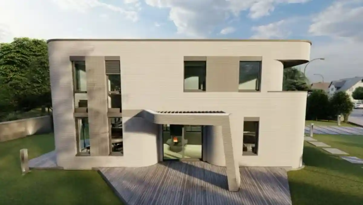 3D-дом в Беккуме, Германия Фото: Hous3Druck/Youtube