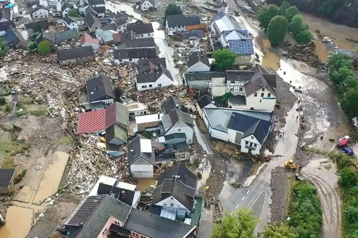 Последствия шторма в Айфеле. Фото: Christoph Reichwein/dpa