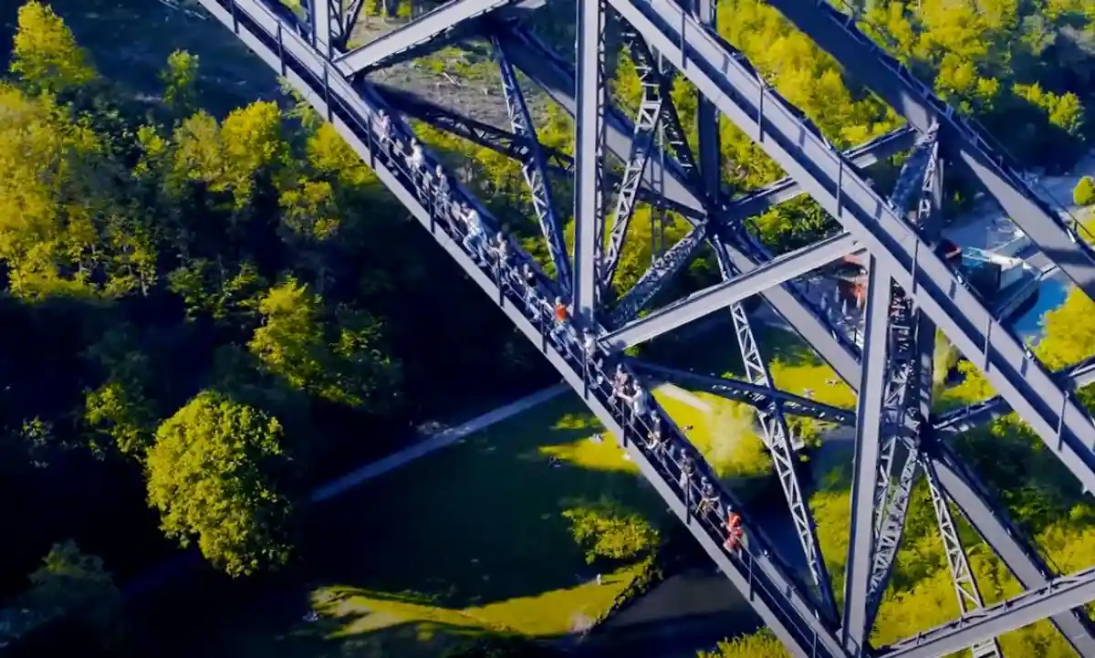Самый высокий мост Германии Фото: Автор: Скриншот из ютюб-ролика Brückensteig
