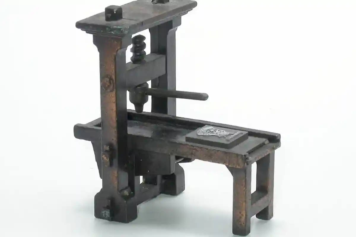 Модель печатного станка Гутенберга. Фото: John Nuttall/ flickr.com