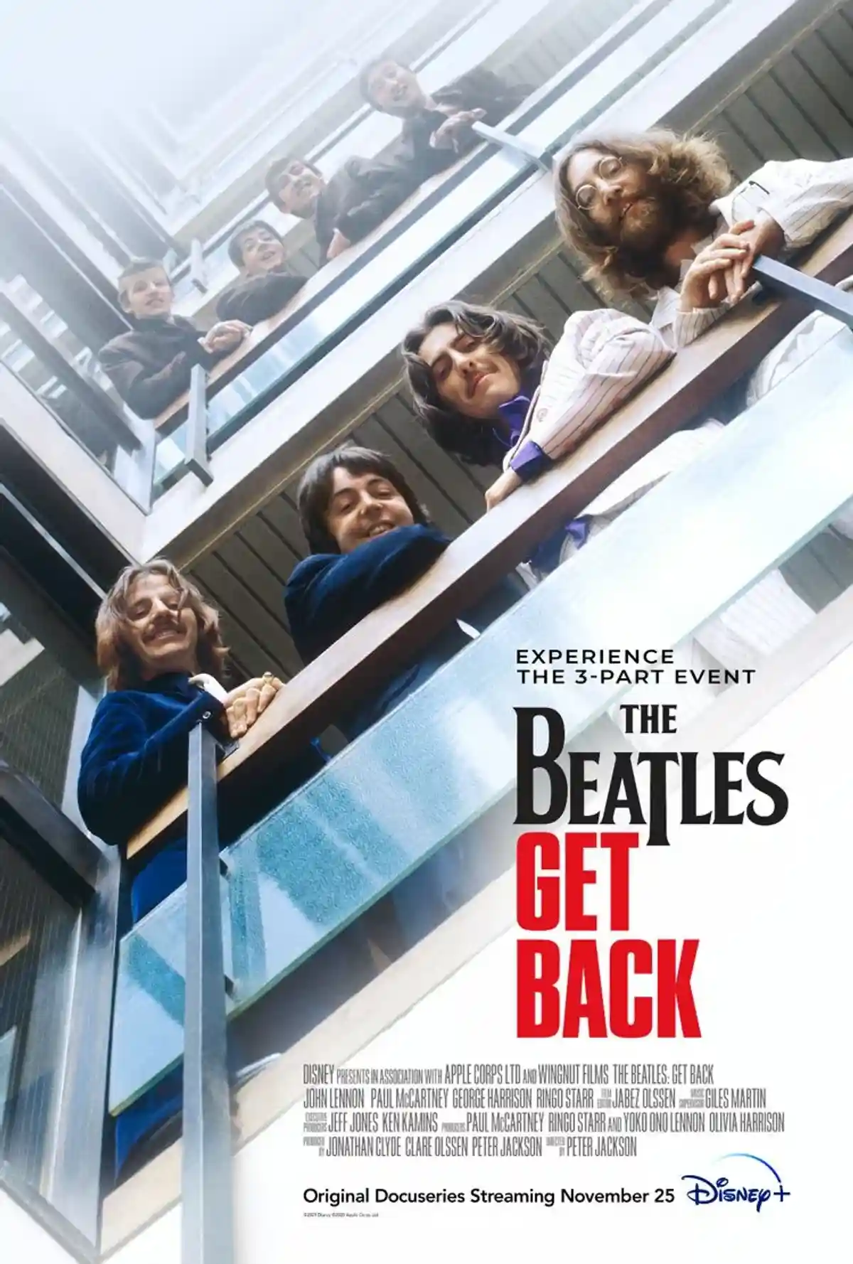 Постер документального сериала «The Beatles: Get Back». Фото: Walt Disney Studios