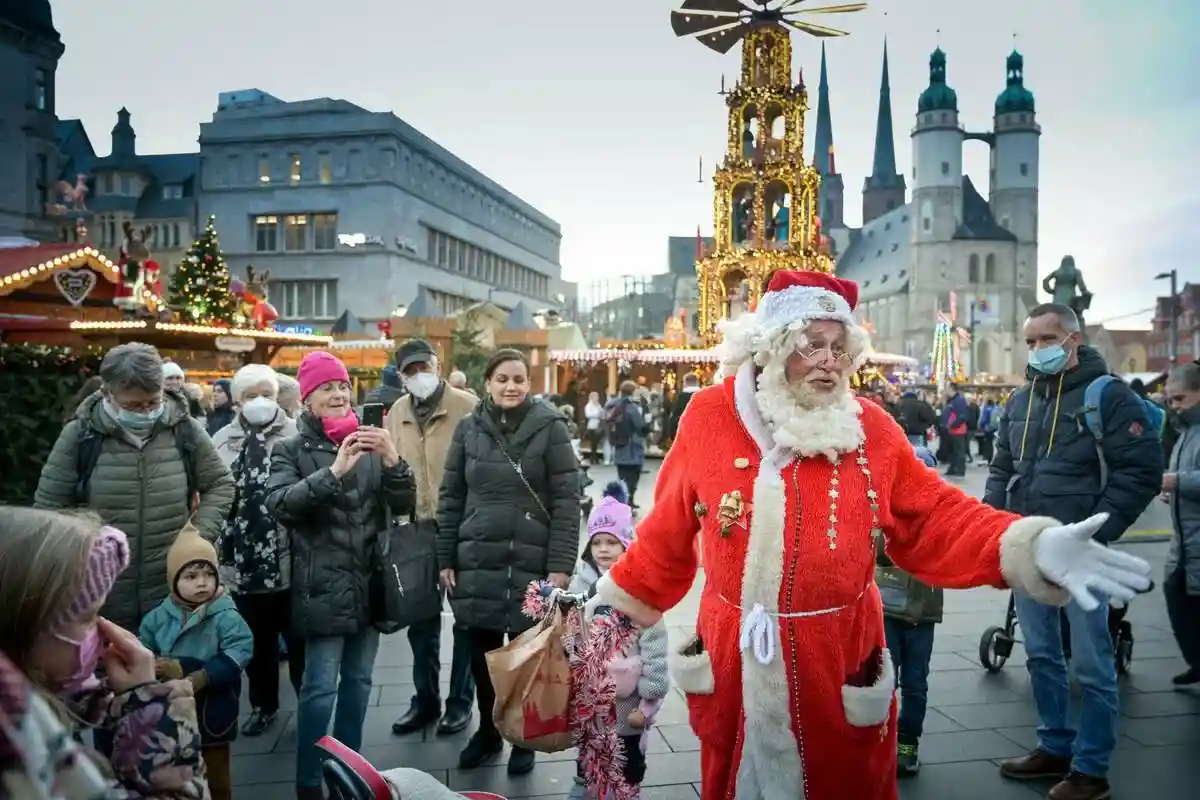 Рождественская ярмарка. Фото: TAG24 NEWS Leipzig / twitter.com