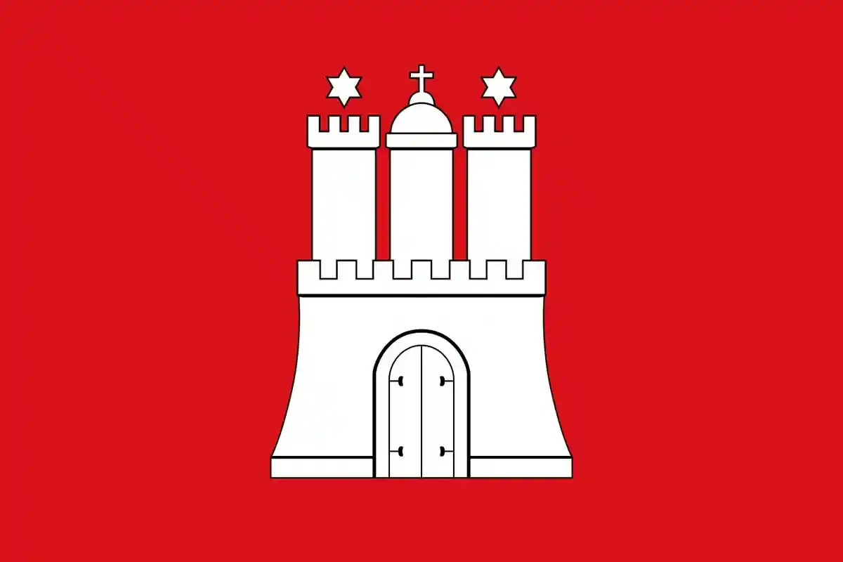 Флаг Гамбурга. Фото: wikipedia.org
