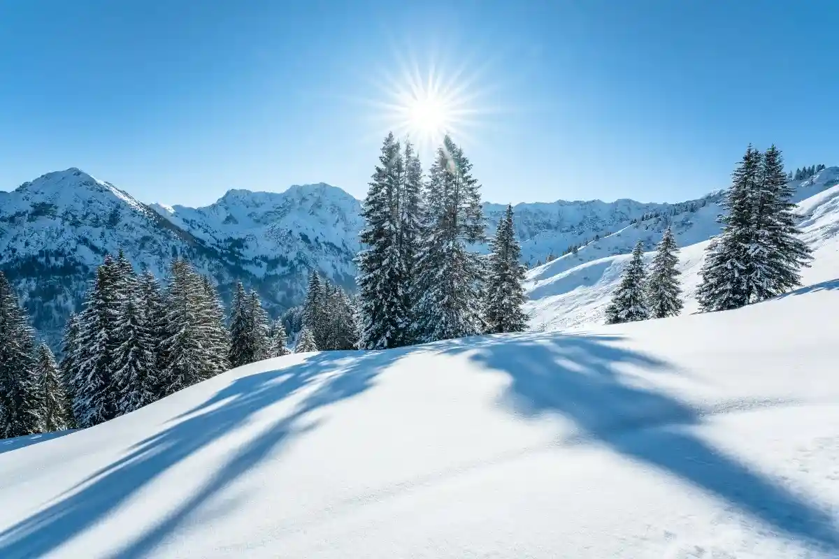 Прогноз погоды в Германии: в баварских регионах Берхтесгаден-Ланд и Алльгой к понедельнику может выпасть до 30 сантиметров снега. Фото: Leo Schindzielorz / Shutterstock.com