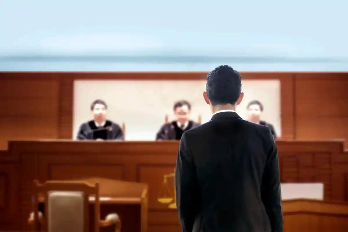 Адвокат разговаривает с судьями в зале суда Фото: MR.Yanukit/Shutterstock.com