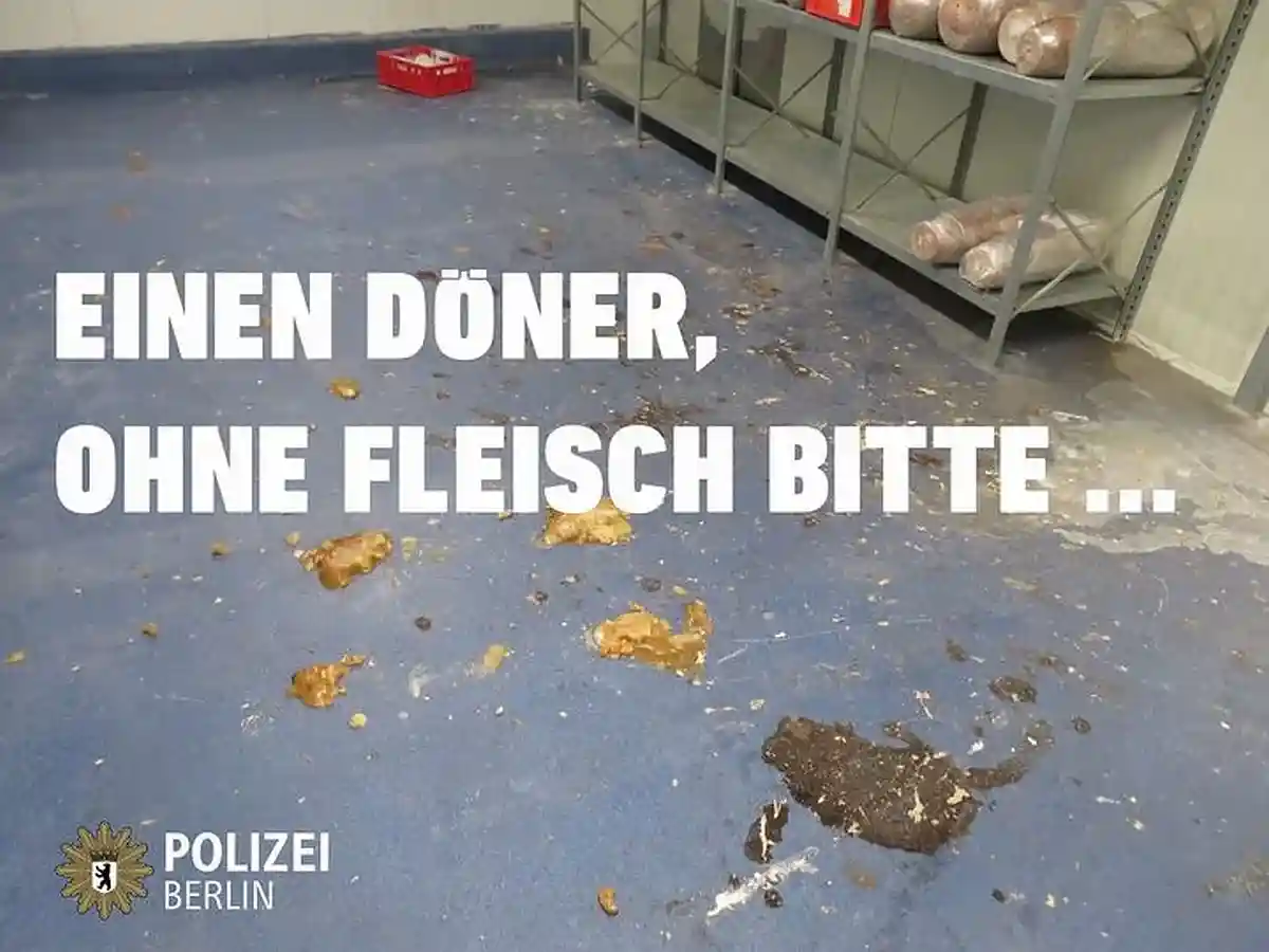 «Пожалуйста, шашлык без мяса». @PolizeiBerlin / facebook.com