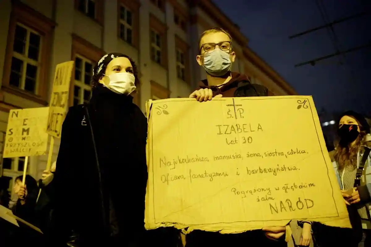 Акция протеста после смерти Изабеллы. 7 ноября, Краков. Фото: praszkiewicz / shutterstock.com