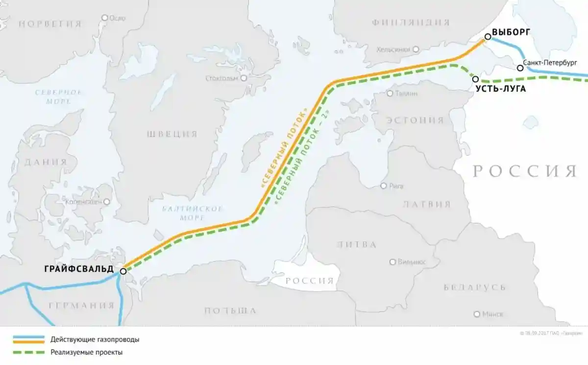 В США отклонили санкции против «Северного потока — 2». Фото: gazprom.ru