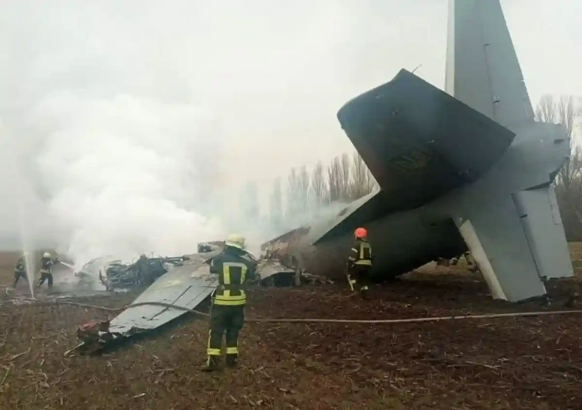 Военный самолет ВСУ разбился. Фото: facebook.com