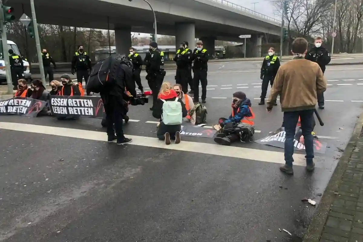 Климатические протесты в Берлине