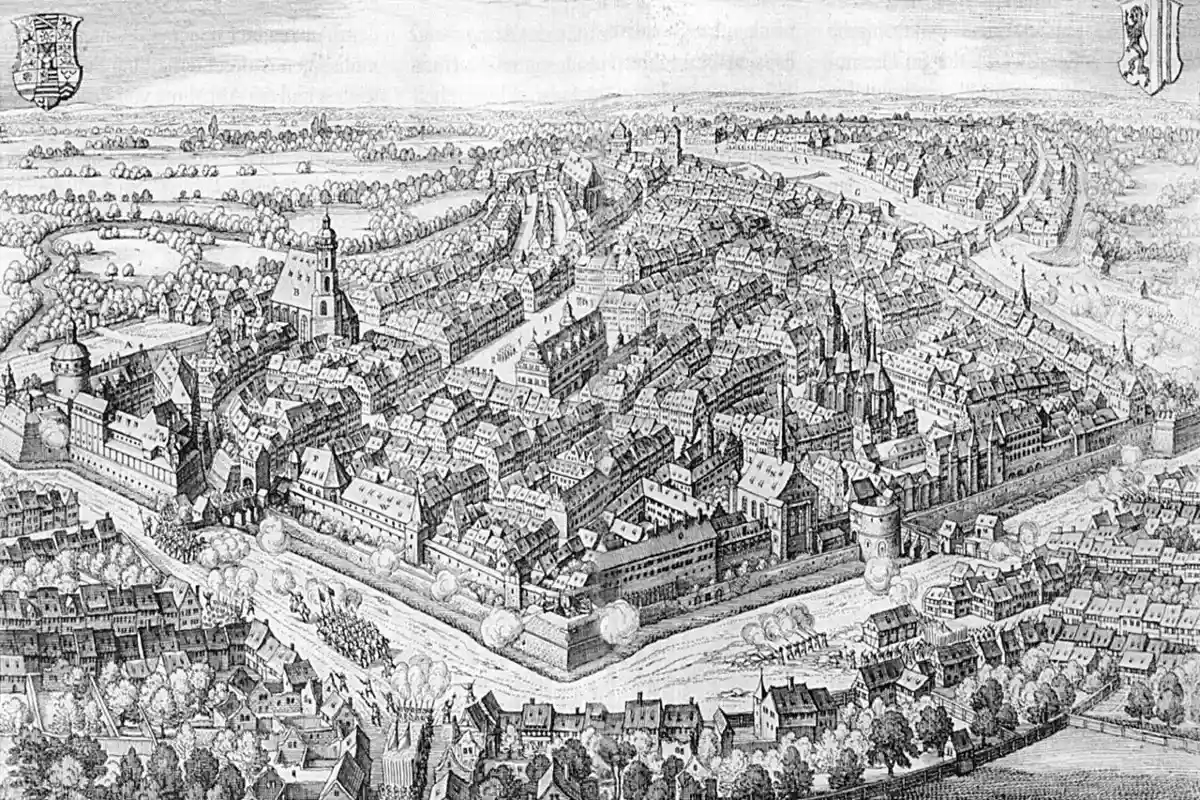 Лейпциг в 1632 году. Фото: wikimedia.org