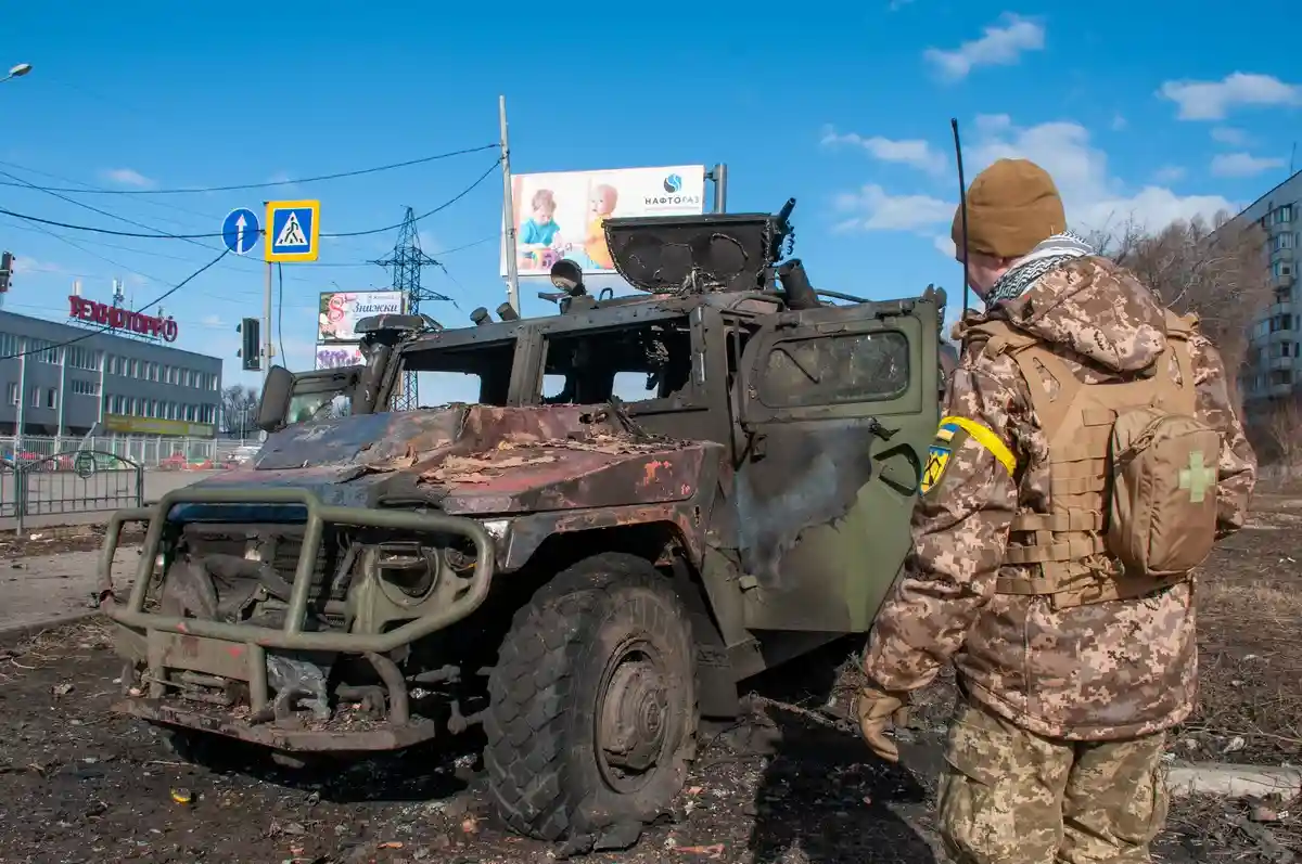 Война в Украина 28 февраля. Фото: Мариенко Андрей / УНИАН