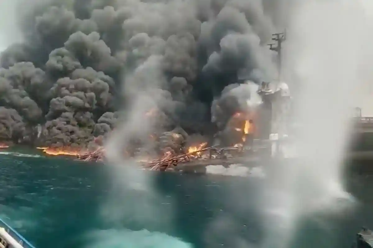 Взрыв нефтяного танкера у берегов Нигерии