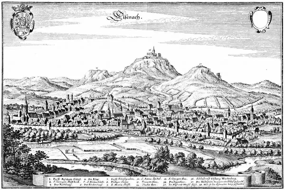 Айзенах в 1647 году. Фото: Nairem / wikimedia.org