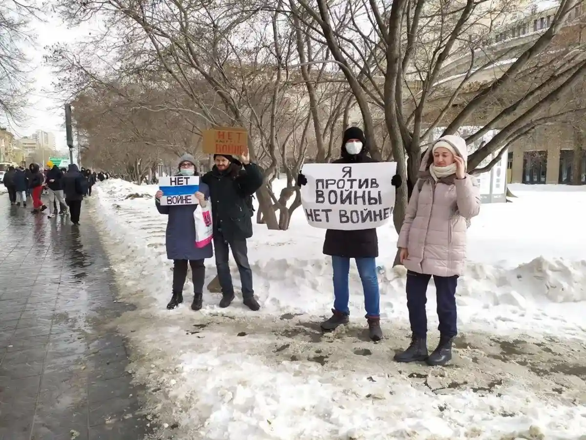 Антивоенные протесты в России. Фото: public203158063 / vk.com
