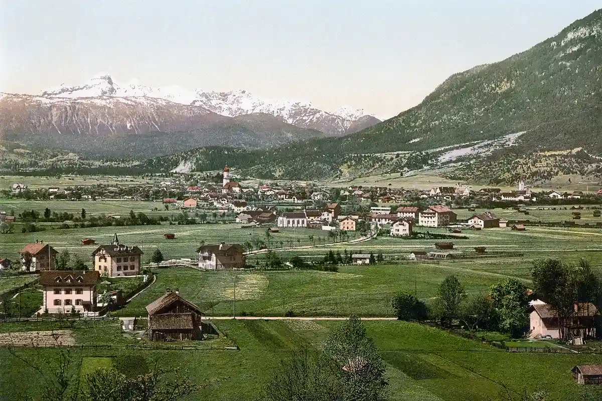 Гармиш-Партенкирхен в 1900 году. Фото: wikimedia.org