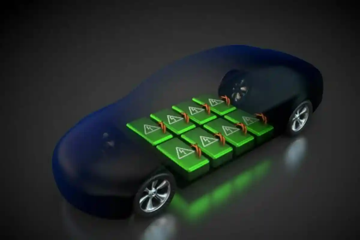 3D визуализация: электромобиль с открытым кузовом с видом на батарейный блок Фото: PP77LSK / shutterstock.com