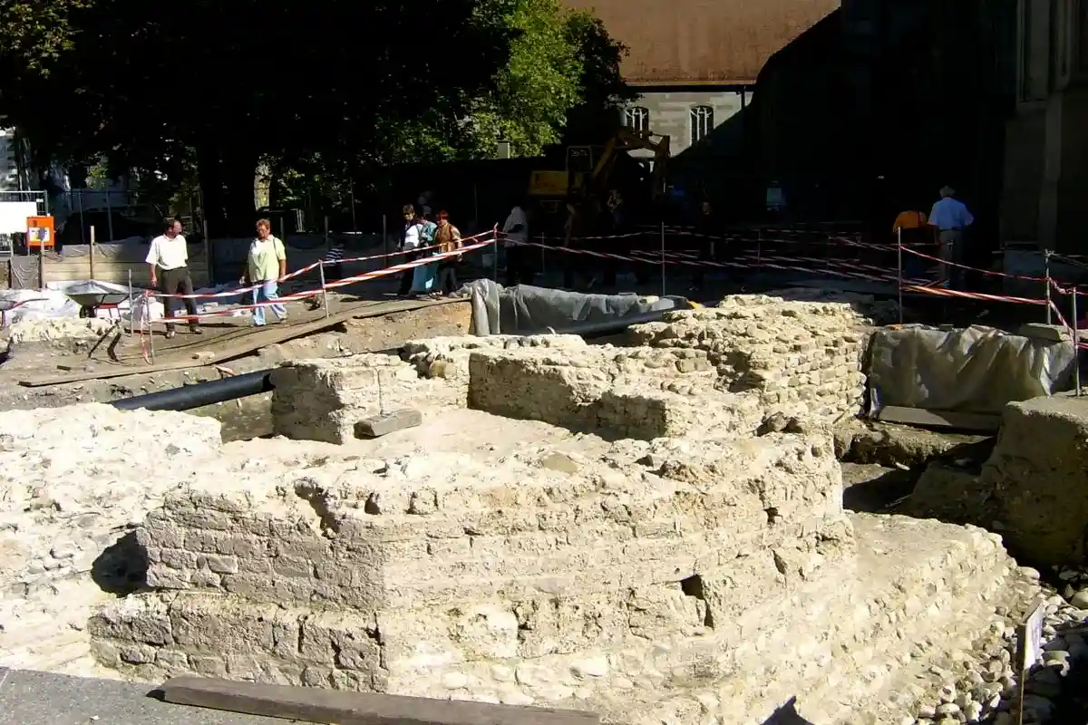 Сохранившиеся руины римской крепости в городе Констанц. Фото: Tungsten / wikimedia.org