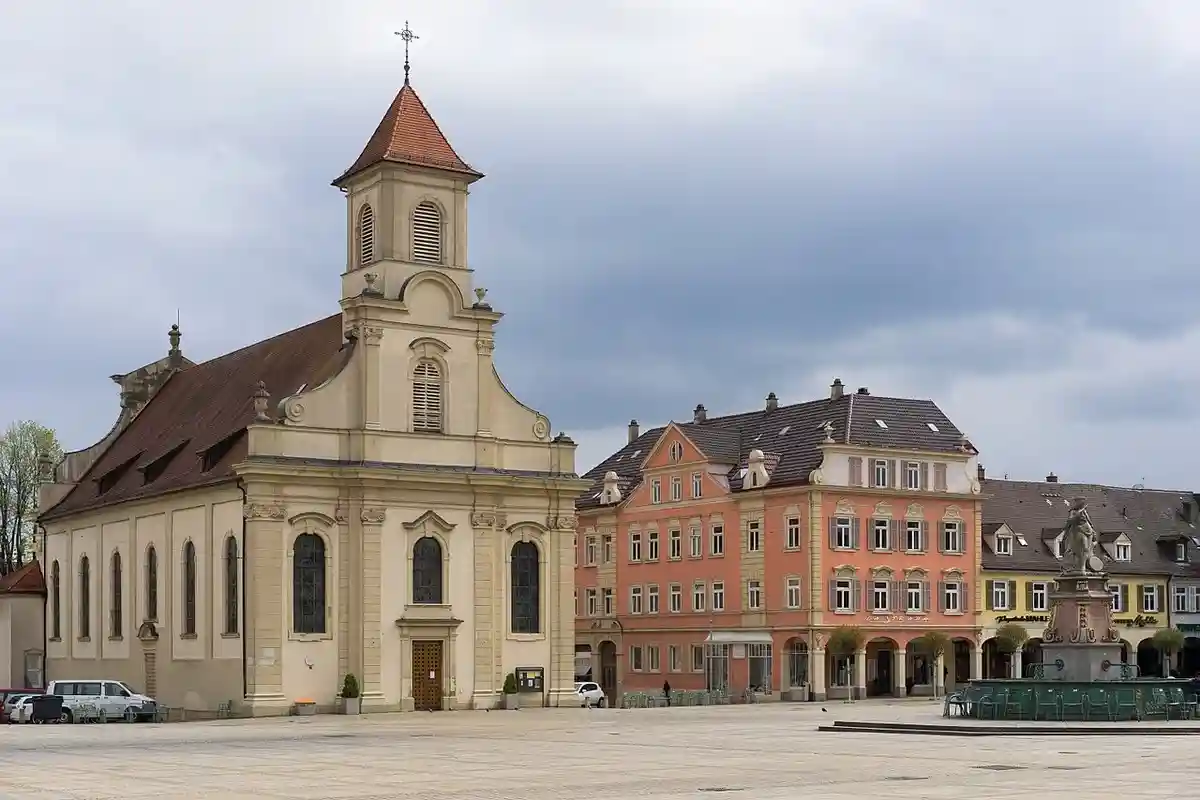 Рыночная площадь города Людвигсбург. Фото: Roman Eisele / wikimedia.org