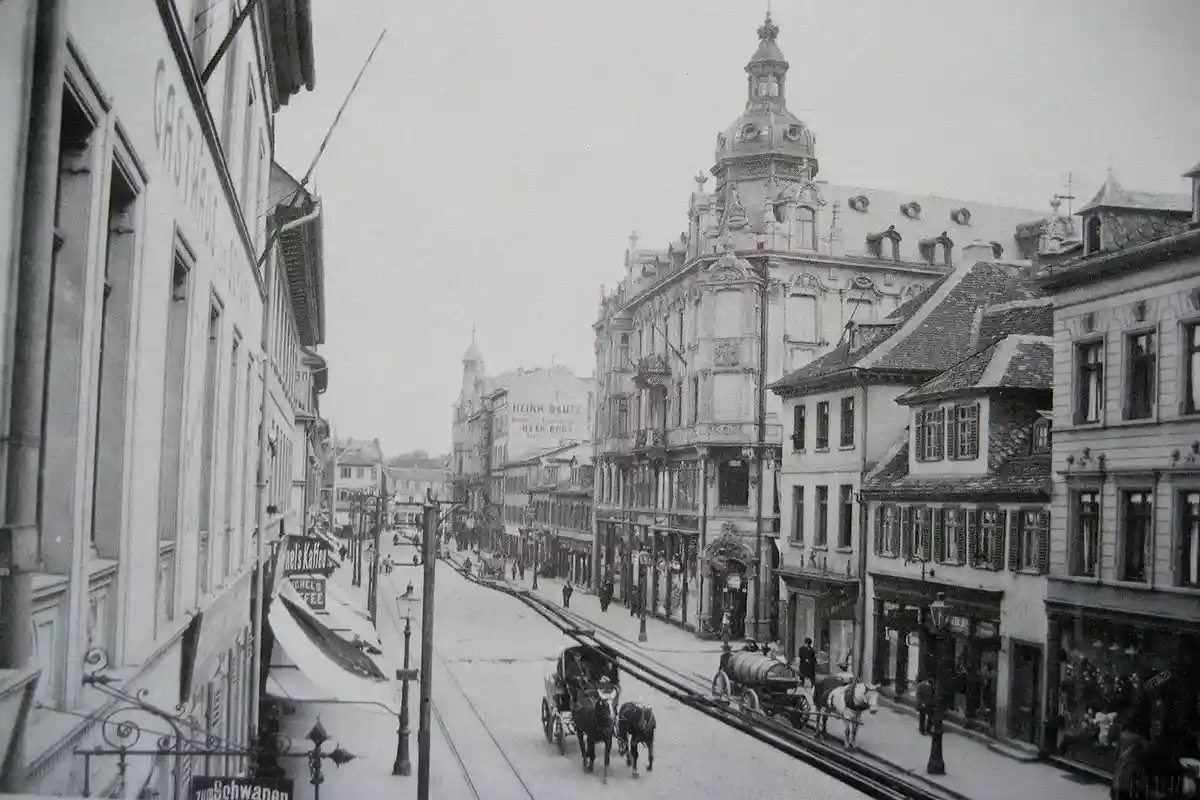 Главная улица Оффенбах-на-Майне в 1900 году. Фото: wikimedia.org