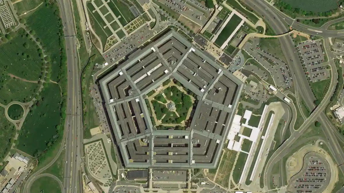 Пентагон здание сверху