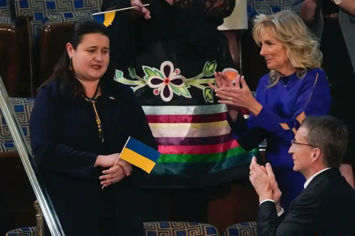 Оксана Маркарова — посол Украины в США и первая леди США Джилл Байден. Фото: J. Scott Applewhite