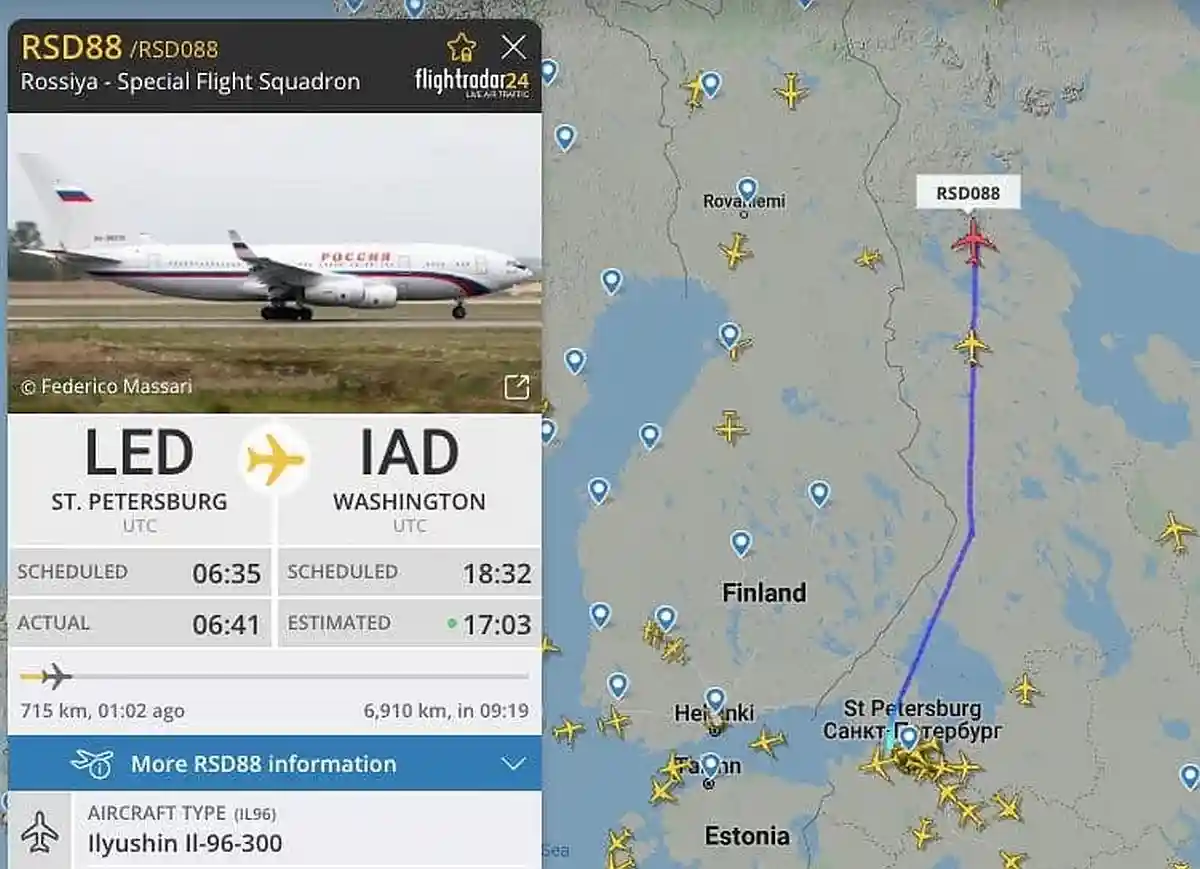 ИЛ-96 с бортовым номером RA-96019 вылетел из Санкт-Петербурга. https://t.me/c/1607649448/3416