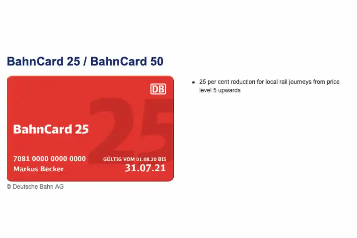 Bahncard 25 и 50. Фото: screenshot / rmv.de